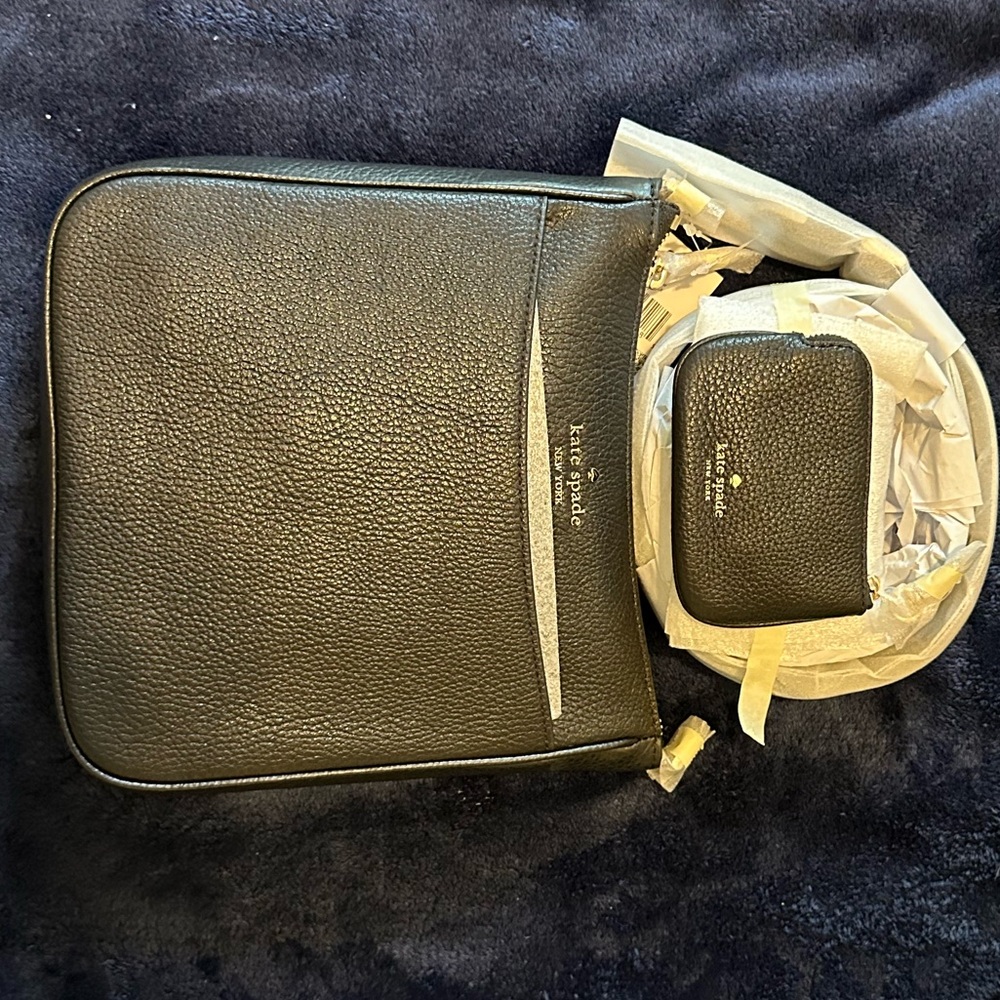 2 pieces Kate Spade Rosie North South Swingpack Crossbody and coin purse - Picture 6 of 9